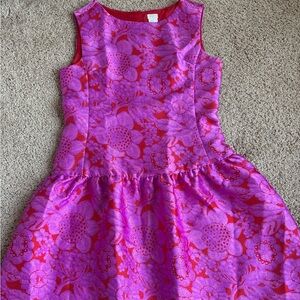 Crewcuts Girls Floral Party Dress – Pink/Purple & Orange | Size 14